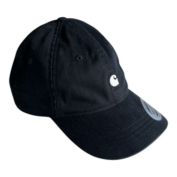 Carhartt WIP Madison Logo Cap Black White | Work In Progress Hat - Picture 8 of 10